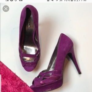 Pretty purple high heels